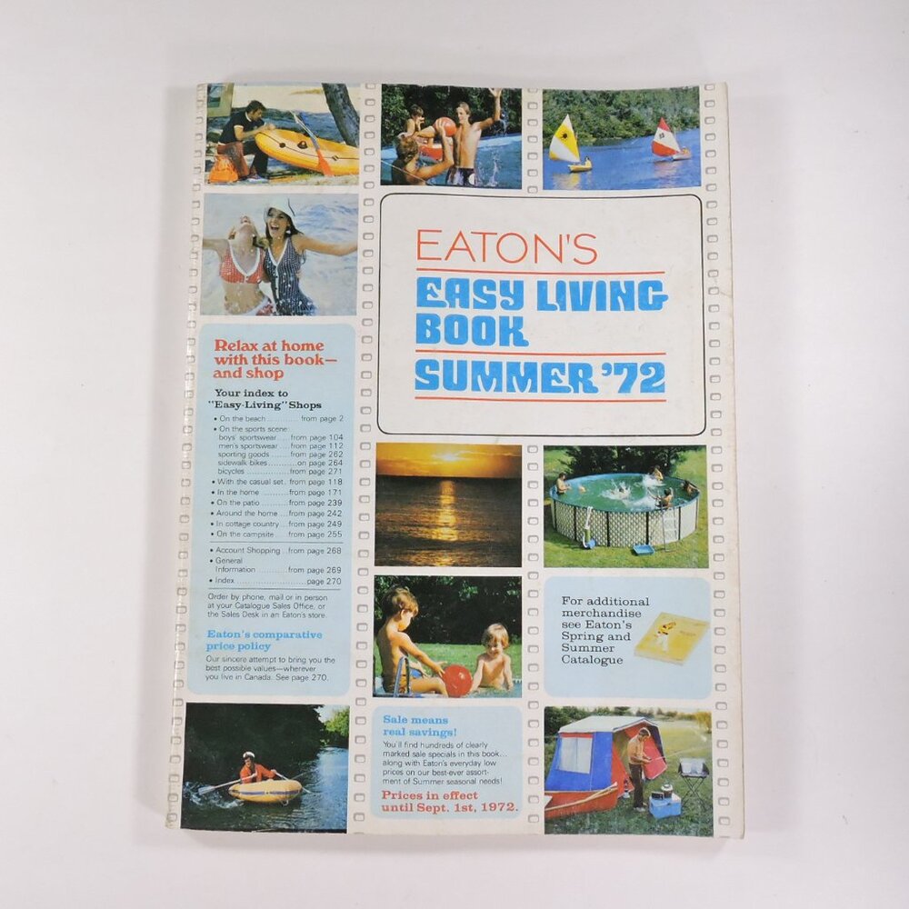 1972 Eaton's Summer Catalog - Vintage Eatons 1972 Easy Living Summer Catalog